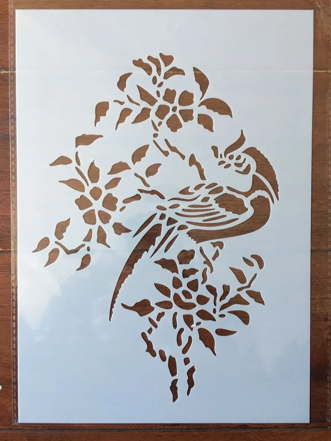 A4 29 * 21cm bird Leaves DIY Stencils Wall Painting Scrapbook Coloring Embossing Album Decorative Paper Card Template