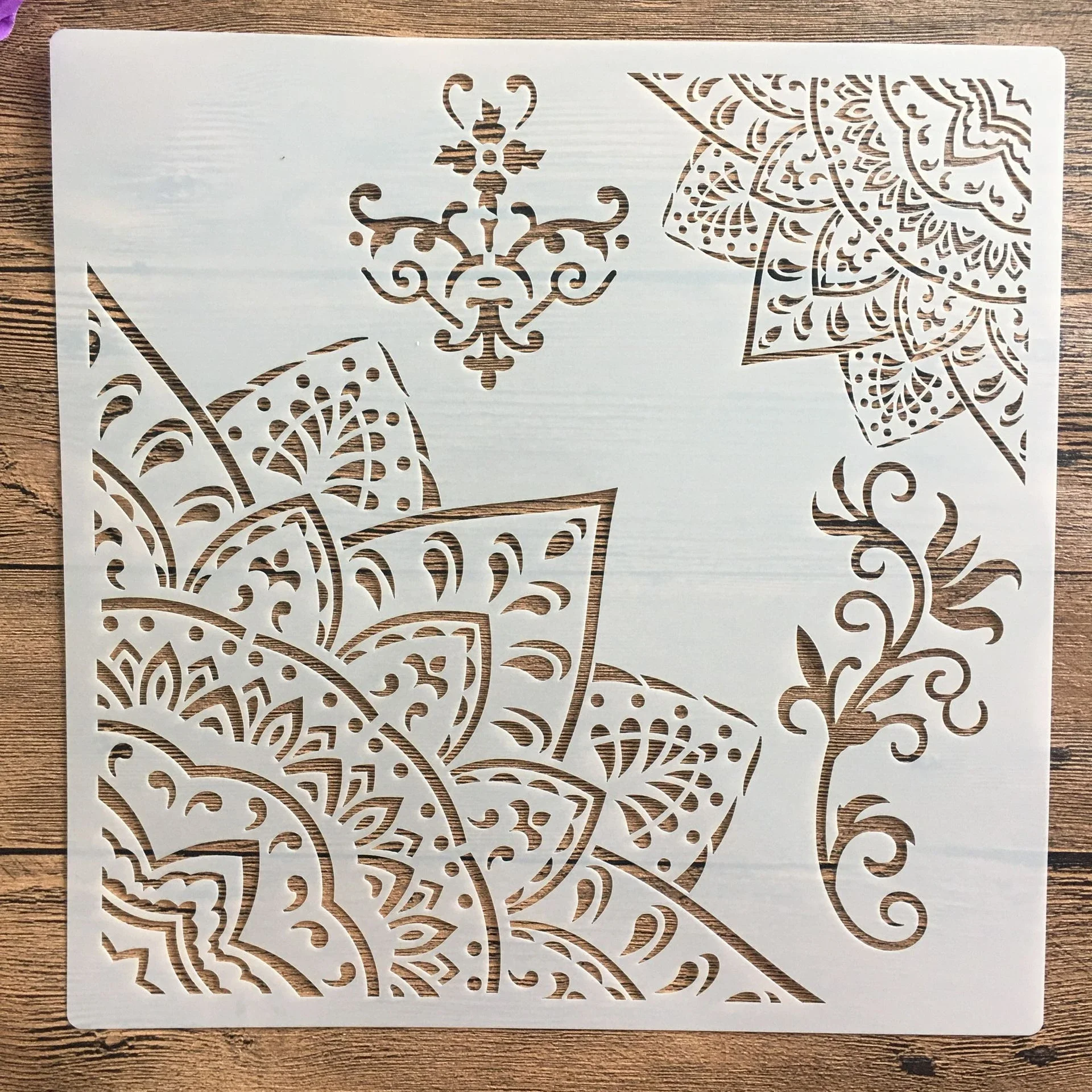 30 * 30cm Mandala Geometry DIY Layering Stencils Wall Painting Scrapbook Coloring Embossing Album Decorative Template for walls