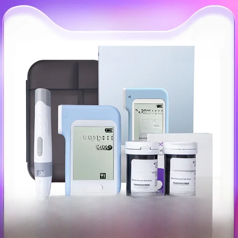 AICARE Blood Glucose Meter Glucometer Diabetes 50/100 Test Strips Lancets Blood Sugar Meter Monitor