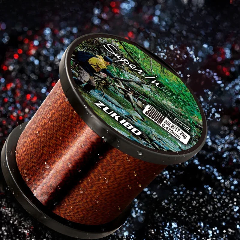 ZUKIBO 2000M Super Invisible Spotted Fishing Line Japan Bionic Speckle Fishing Line Fluorocarbon