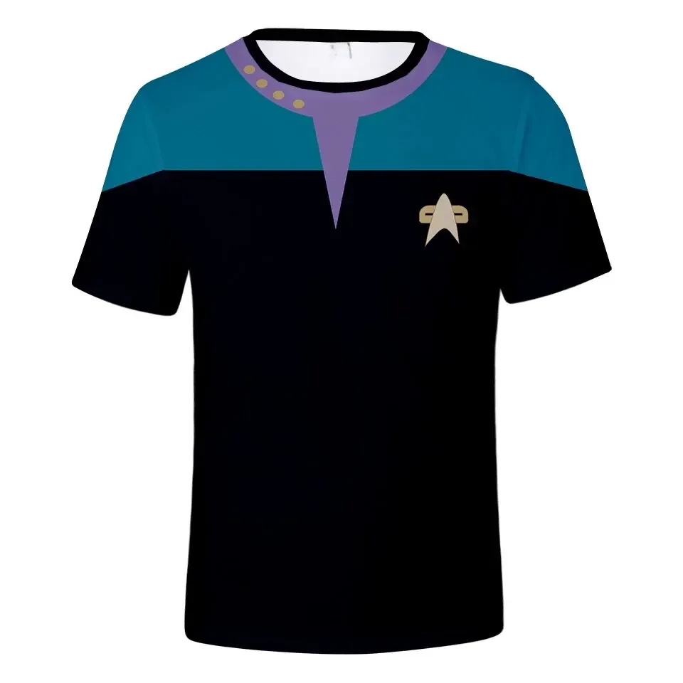 Science Fiction "Star Trek" Small Rocket 3D Printed T-shirt for Men and Women, Unisex Street Fashion