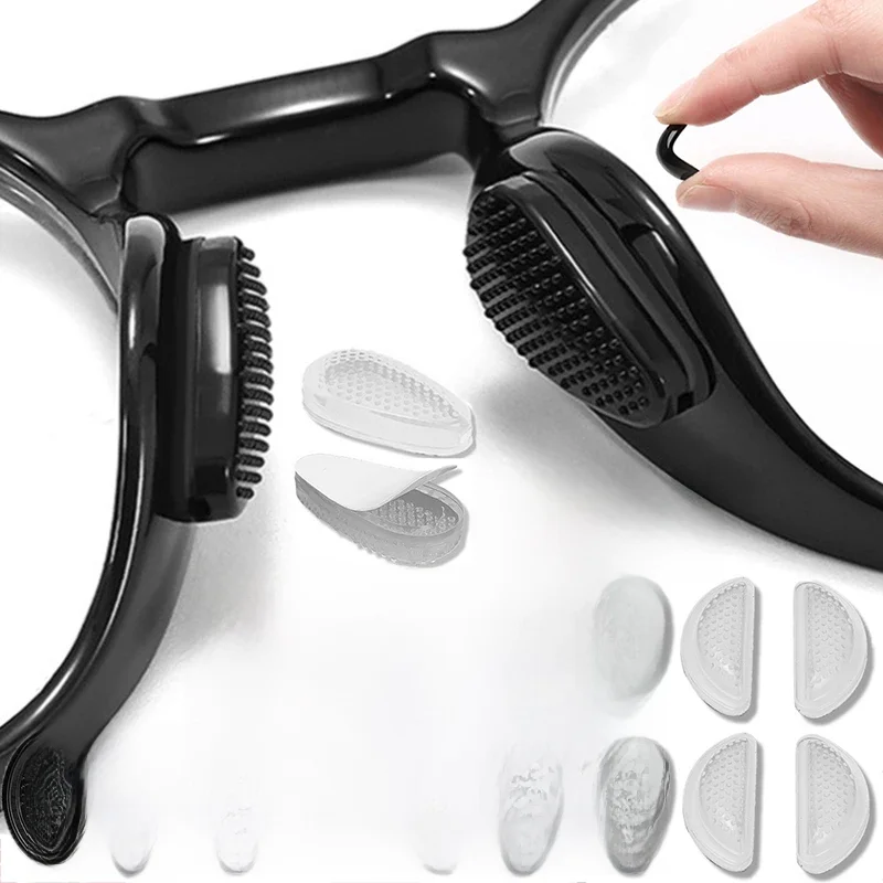 2/20PCS Silicone Glasses Nose Pads Soft Non Slip Air Cushion Nose Holder Transparent Invisible Self