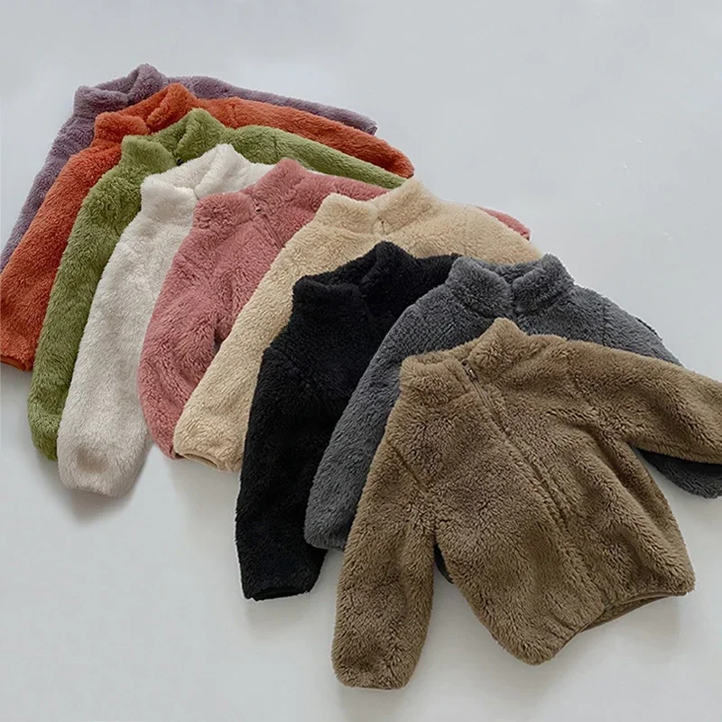 Kids Winter Coats 2024 New Children Outerwear Boy Warm Fleece Jacket Baby Girls Jackets for Autumn