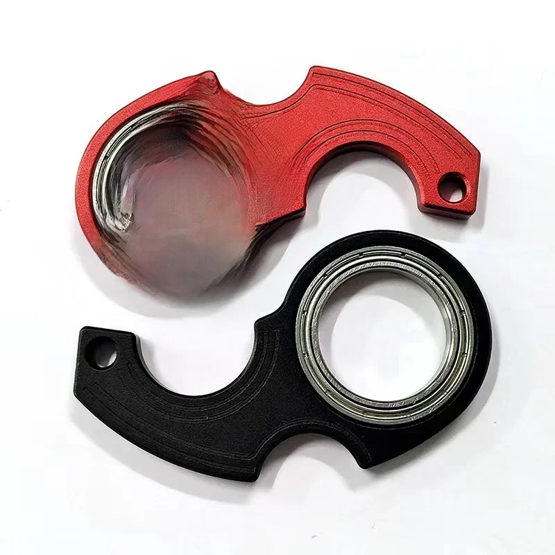 New Exquisite Decompression Keychain Fingertip Spinner Anti-Anxiety Toy Fingertip Rotating Keychain