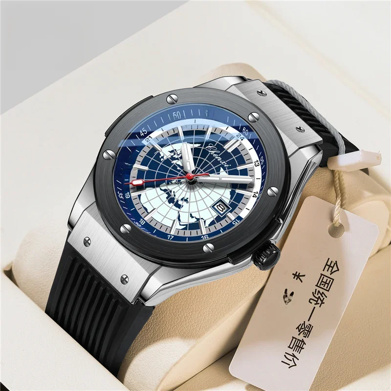 CHENXI 82442 Quartz Watch Men Casual Luxury Sport Watches Brand World Map Military Waterproof Wrist