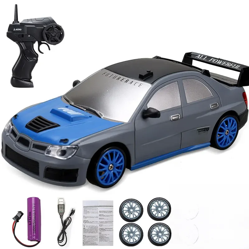 2.4G RC CAR With LED Light 4WD Remote Control Drift Cars Professional Racing Toys GTR Model AE86 for