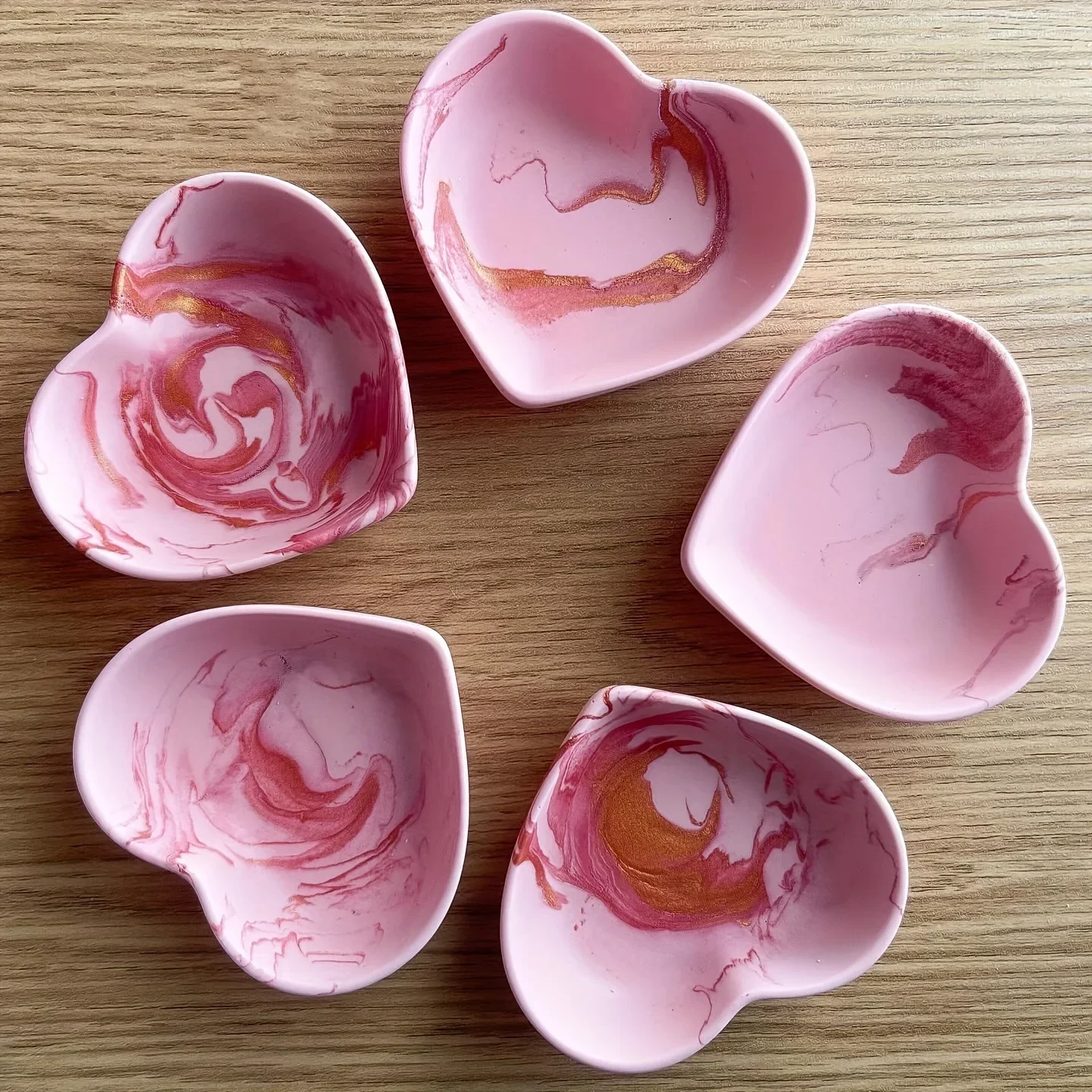 1pc Concrete Heart Shape Silicone Mold DIY Handmade Epoxy Resin Jewelry Storage Tray Casting