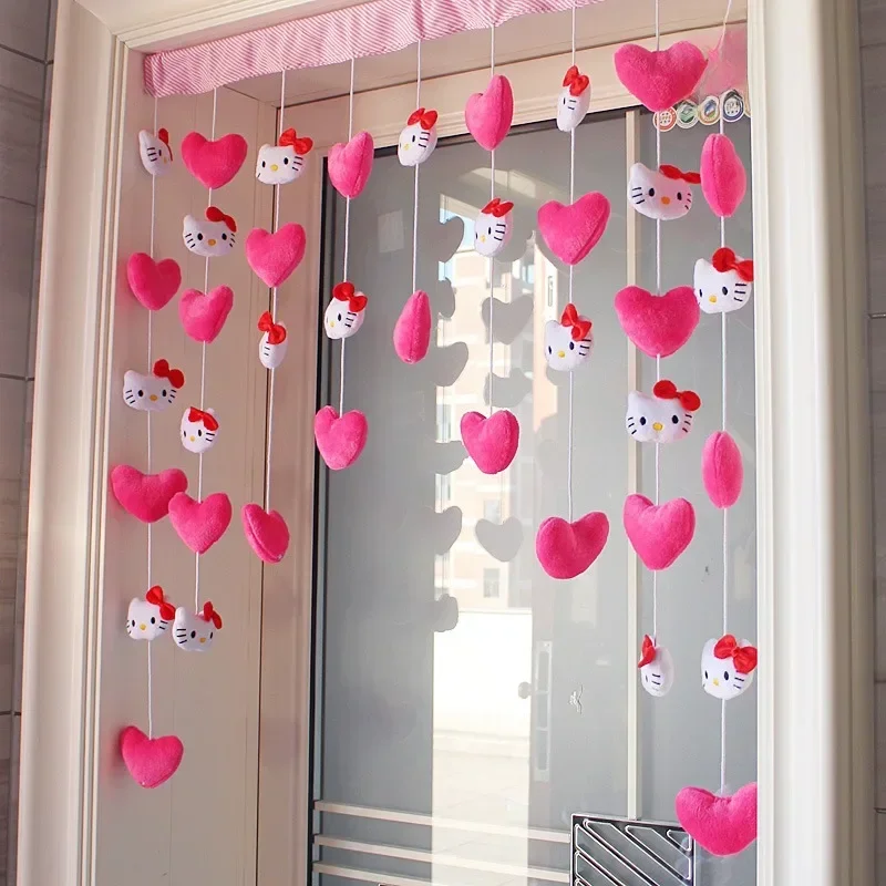 New Sanrio Kawaii Hello Kitty Kuromi My melody Door Curtain Cute Bathroom Decoration Bedroom Curtain