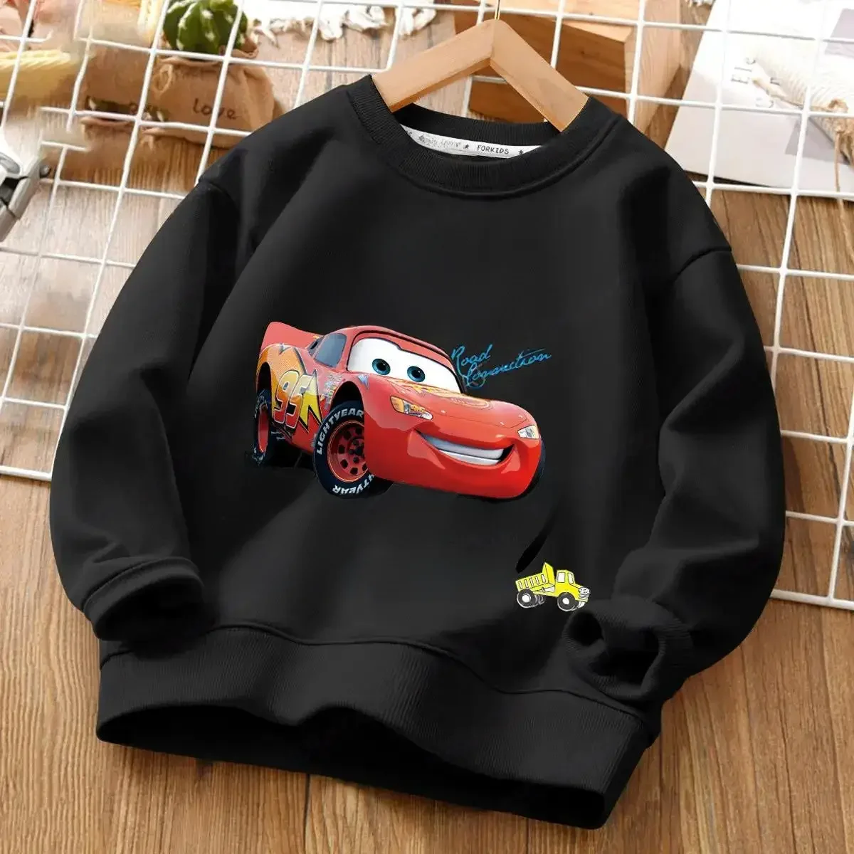 Autumn Disney Cars Hoodies Girl Boy Sweatshirts Children Cartoons Kawaii PrintPullover Casual Cotton