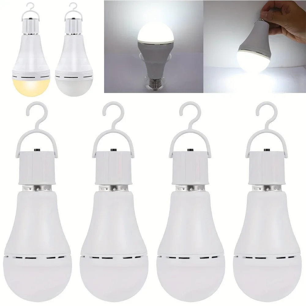 Rechargeable Emergency LED Light Bulb E27 Lamp Magic light bulb with water on the smart emergency