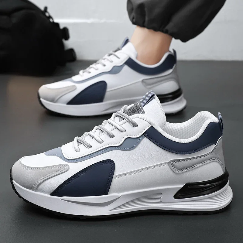 High Quality Men's Sneakers Leather Casual Shoes Autumn 2024 New Breathable Men Shoes Male Flat Shoe