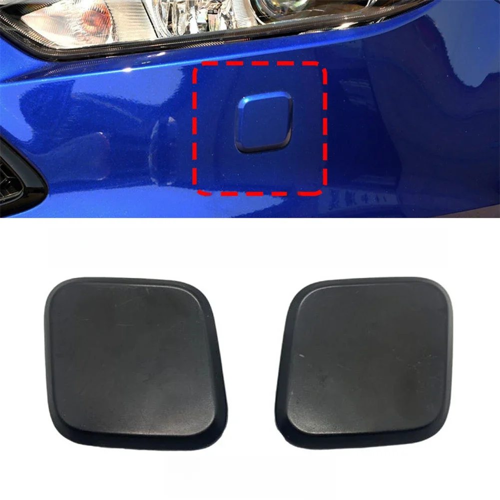 1pc/1 Pair Car Headlamp Headlight Washer Nozzle Jet Cap Cover Left & Right For Ford Focus 2015-2018
