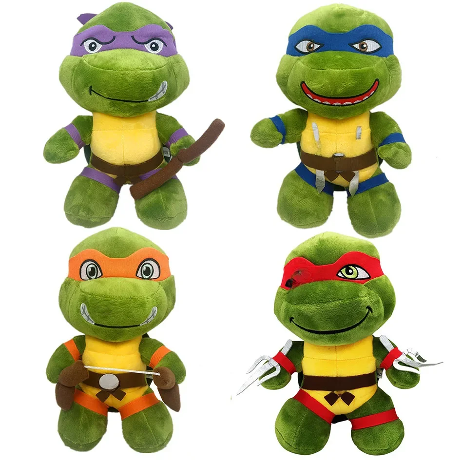 26cm Ninja Turtles Plush Dolls Anime Game TMNT Leo Raph Mike Don Stuffed Animals Decoration Ornament
