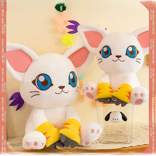 New Digimon Adventure Plush Toys Tailmon Action Figure Cartoon Stuffed Sitting Position Doll Soft