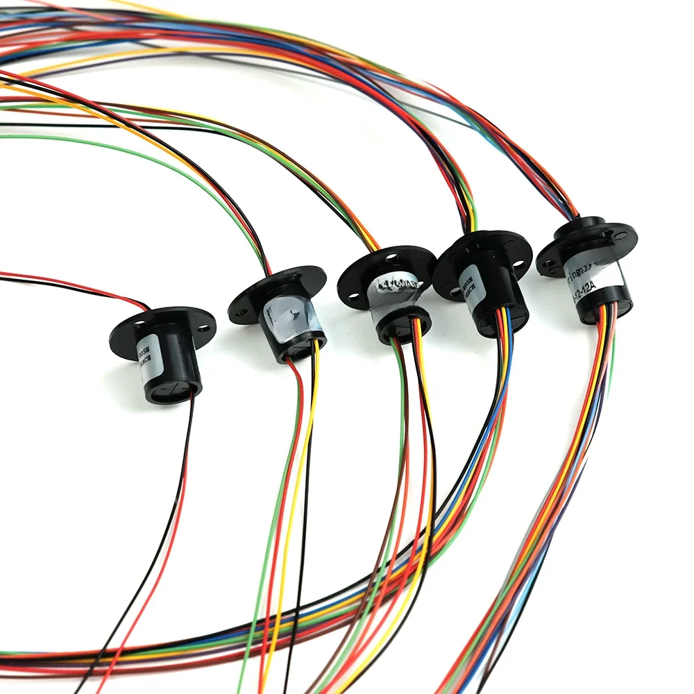2/4//6/8/12Channel Micro Rotate Slip Ring 2A Diameter 12.5mm For RC Excavator Model DIY PTZ Gimbal