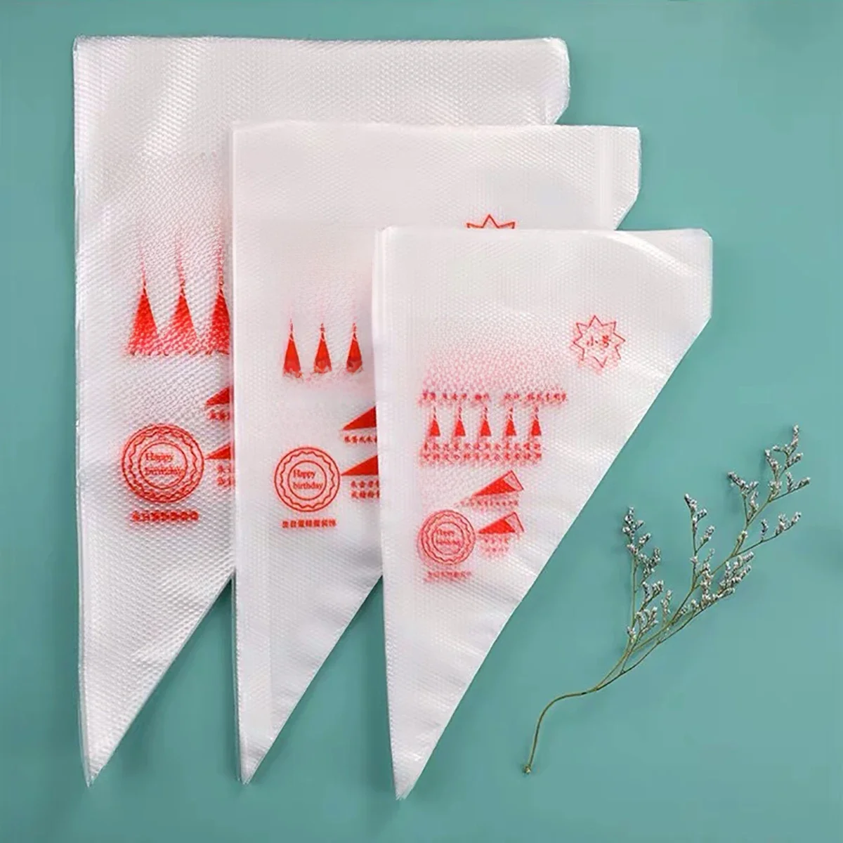 100 PCS Thick Disposable Pastry Bags DIY Cake Cream Decoration Piping Bag Icing Bag Baking Supplies