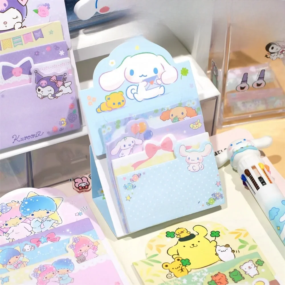 Sanrio Hello Kitty Sticky Notes Cartoon Kuromi Mymelody Cinnamoroll Student Stationery N Times