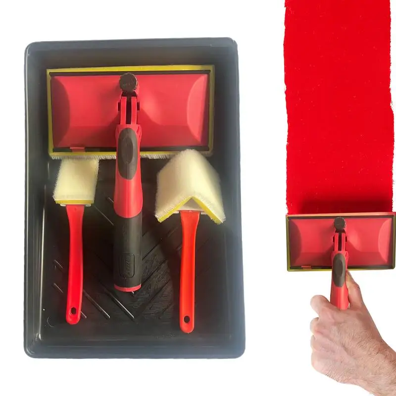 Pad Painter For Walls Paint Edge Trimmer With Rotatable Handle Adjustable Corner Ceilings Pad Painter Applicator Tool