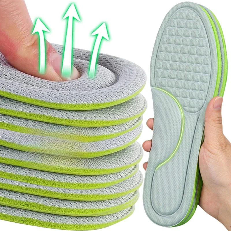 5D Soft Memory Foam Orthopedic Insoles Deodorizing Insole for Shoes Sports Absorbs Sweat Soft