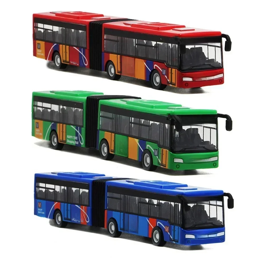 1:64 Alloy City Bus Model Vehicles City Express Bus Double Buses Diecast Vehicles Toys Funny Pull