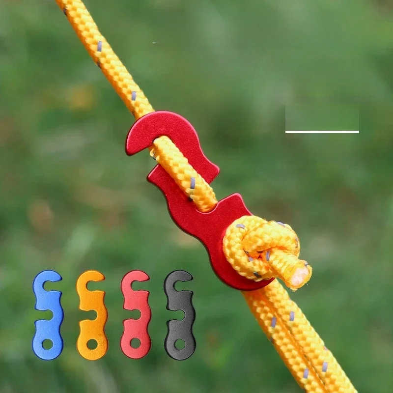 8PCS Adjustable Camping Tent Cord Rope Buckle S Type Tensioners Fastener Kit Outdoor gadgets Camping