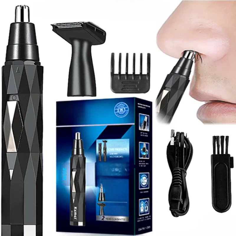 EU regulations Electric Men's Nose Hair Trimmer Rechargeable Shaving Nose Hair Trimmer Cleaning Mini