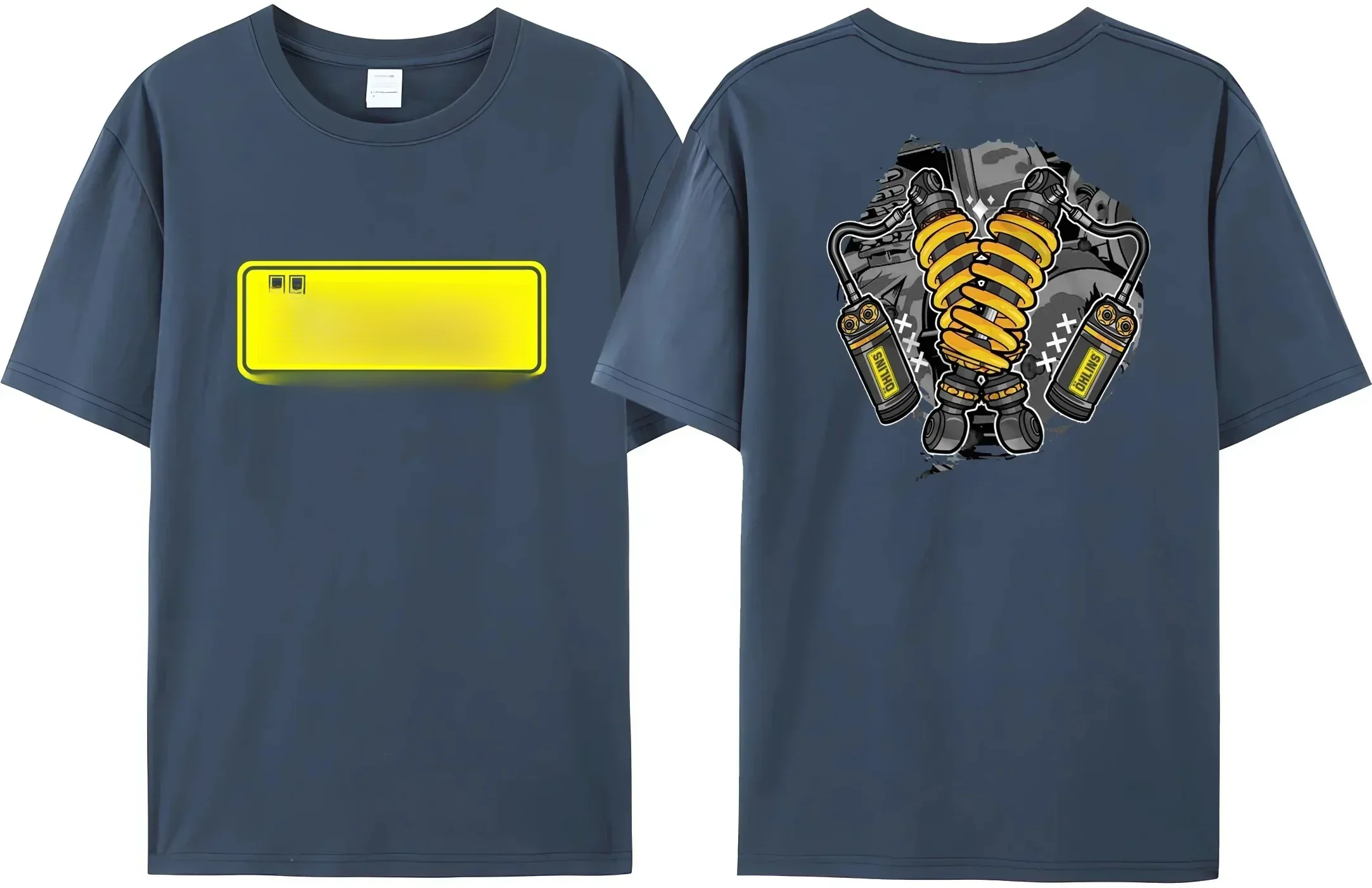 Men's T-Shirt Ohlins Sports Racing T-Shirt Reversible Shock Ohlins RXF34 M.2 Men's T-Shirt Printed
