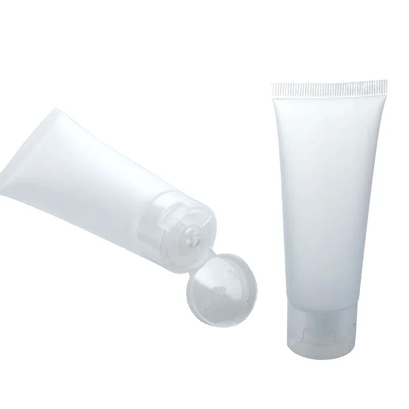 2Pcs 15ml 20ml 30ml 50ml 100ml Clear Plastic Soft Tubes Empty Cosmetic Cream Emulsion Lotion