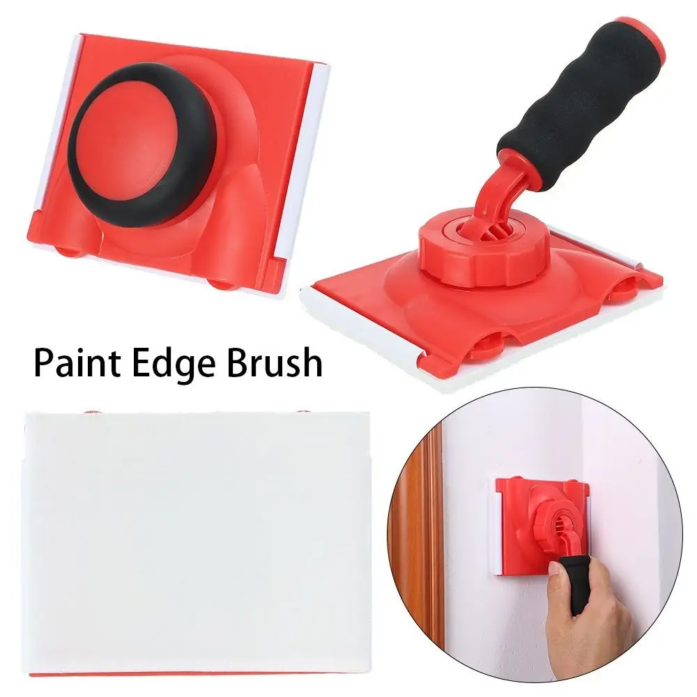 1Pcs Home Decoration Latex Paint Edger Brushes With Rotatable Handle Wall Ceiling Corner Color Separator Multifunctional