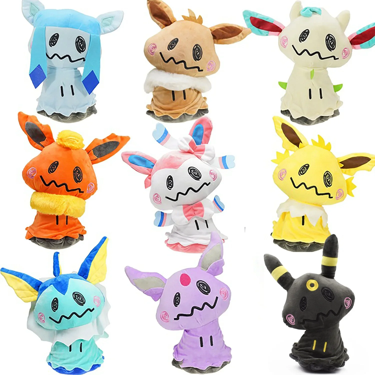 Mimikyu Cos Umbreon Jolteon Vaporeon Flareon Sylveon Eevee Espeon Leafeon Glaceon PlushToys Doll