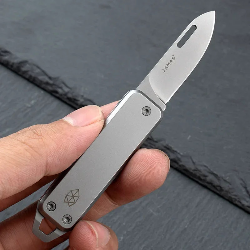 Folding Sharp Outdoor Multi Functional Stainless Steel Mini Home Knife Portable Keychain Fruit Knife