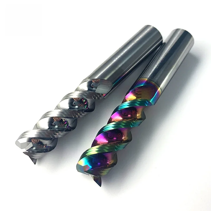 BB 3F End Mill 3 Flutes Aluminum Milling Cutter CNC High Performance Machining Tool Tungsten Carbide