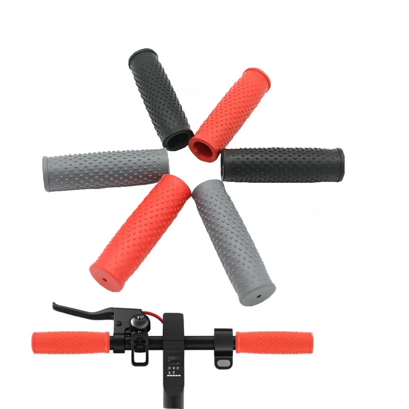 1 Pair Rubber Handlebar Grip for Xiaomi M365/Pro/1s/Pro2 Electric Scooter Accessories Non-slip Black