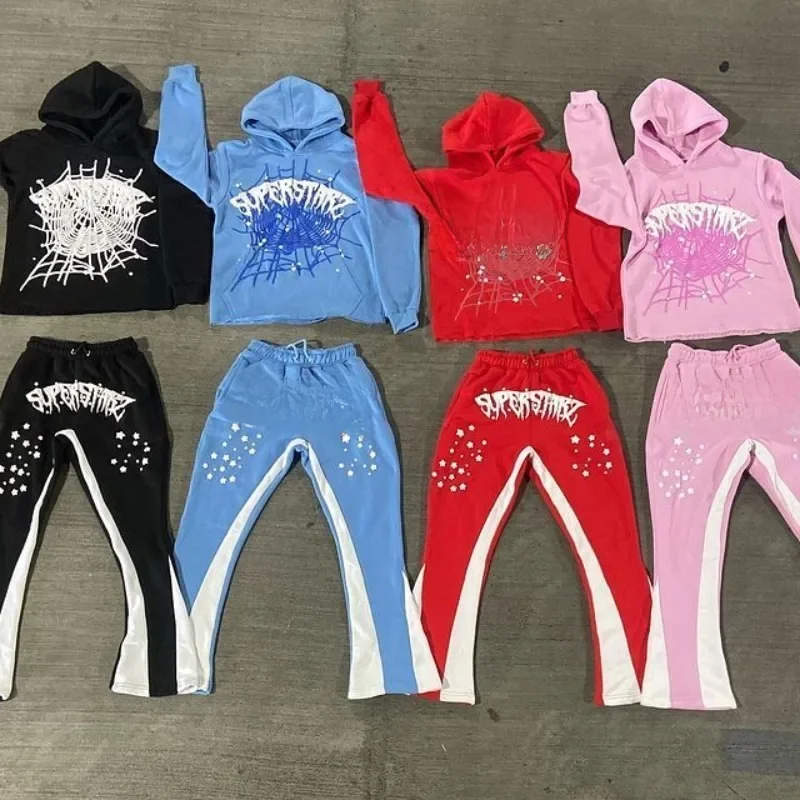 Spider Letter Printed Hoodie Aesthetic Creativity Hooded Sweatshirt Y2K Clothing Women's Jacket Top