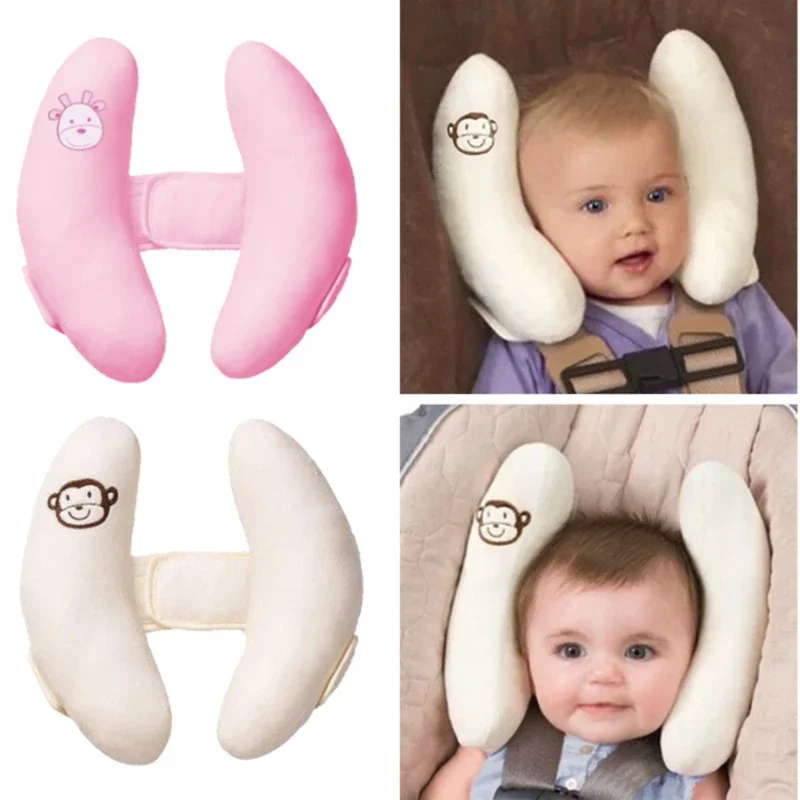 Infant Stroller Neck Pillow Banana Car Seat Head Protector Pillow, Baby Stroller Sleeping Neck