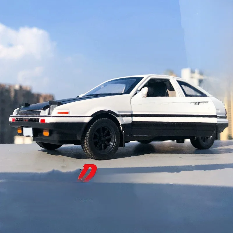 1:36 Initial D AE86 Alloy Car Models Toys Metal Diecast Initial D Exquisite Workmanship Car With