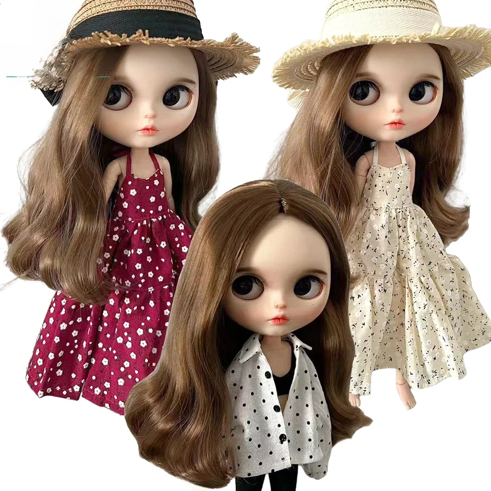 Clothes for doll Fashion Polka dot shirts, sundresses, sweatshirt sets fits Blyth Azone OB22 OB24