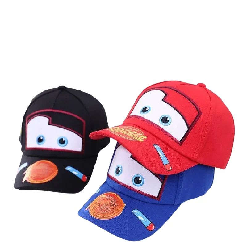 Lightning McQueen spring, autumn and summer children's hat cartoon Cars peaked hat sun protection