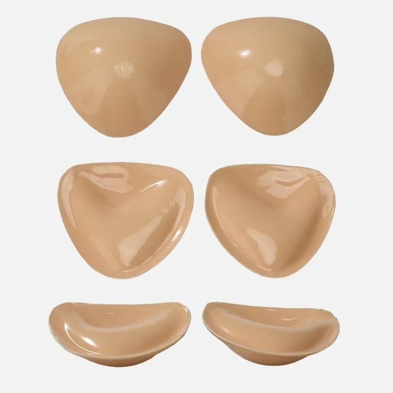 2024 New Hot Double Sided Adhesive Sticky Bra Inserts Push Up Thick Sponge Breast Lift Pads Women
