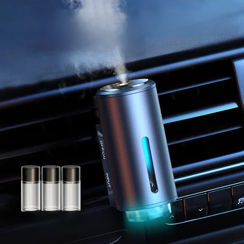 Car Electric Air Diffuser Aroma Car Air Vent Humidifier Mist Aromatherapy Car Air Freshener For