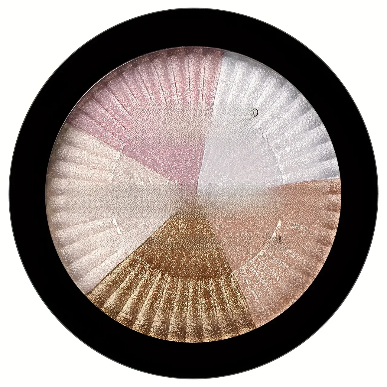5 Colors Highlighter Powder Makeup Palette, Shimmer Glitter Highlighter Palette High Pigment Face