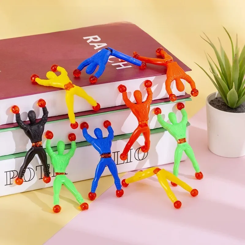 10-Pack Wall-Climbing Spiderman Fun Toys Spiderman Funny Tricky Toys Kids Gifts Party Toys