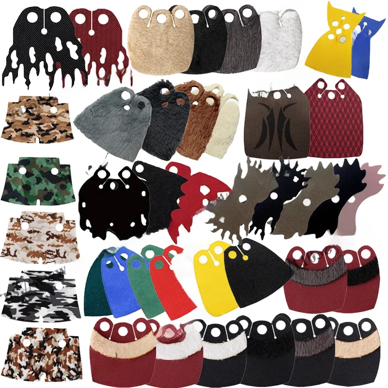 MOC Soldier Figures Cape Star Building Blocks Wars Coat Dementor Tabard Plush Anti-Fur Officer Cloak