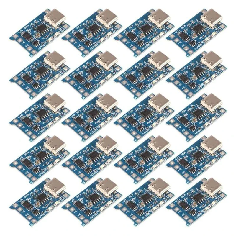 5PCS 1A 18650 Lithium Battery Protection Board Type-c/Micro/Mini USB Charging Module TP4056 With
