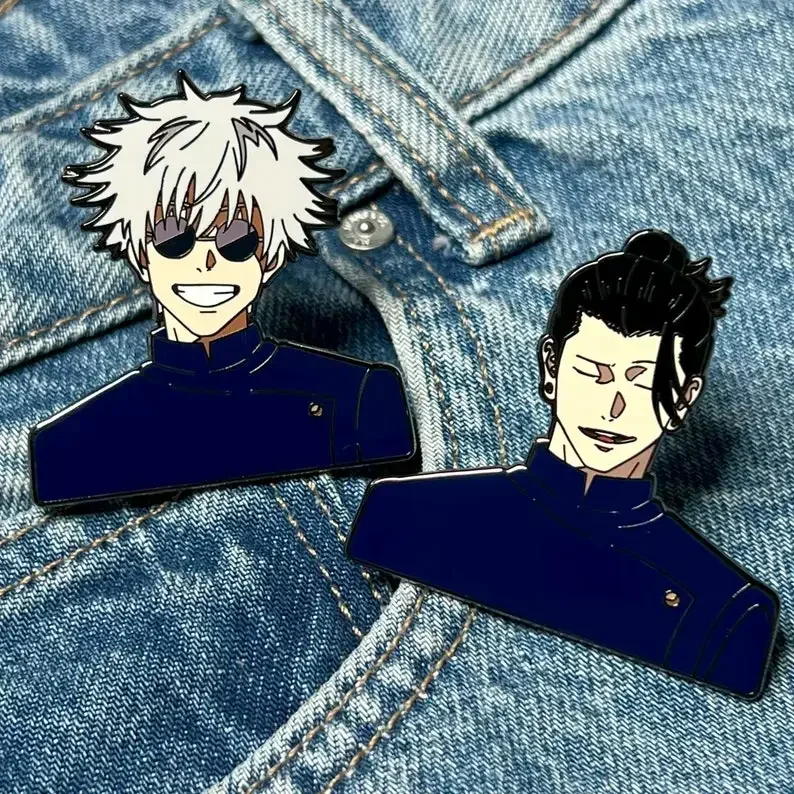 Anime Hard Enamel Pin Sorcery Brothers Satoru Gojo，Jujutsu Kaisen， broches  anime pin