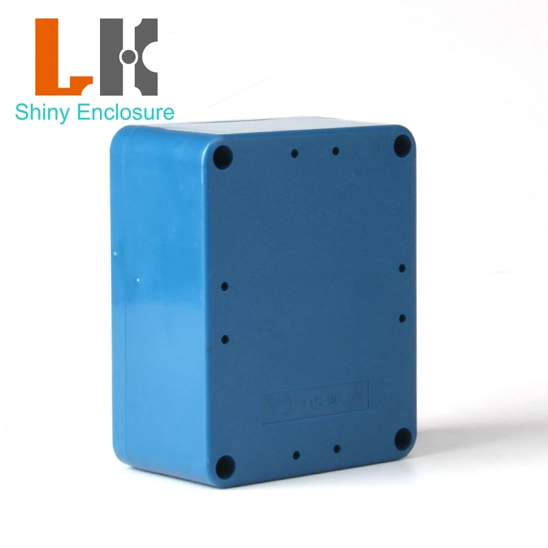 115x90x55mm Diy Plastic Junction Box Blue Color Waterproof Enclosure Outdoor ABS Housing Instrument Electrical Project Box