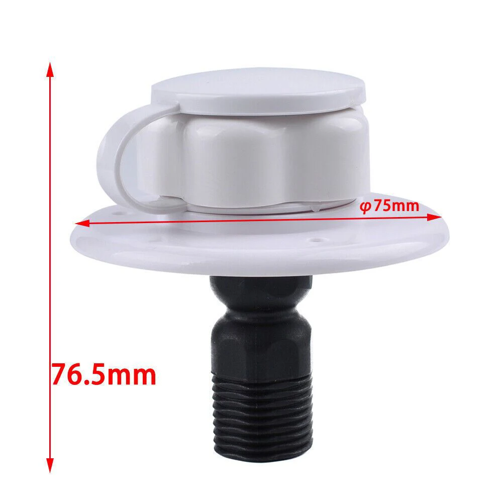 RV City Water Inlet With Check Valve And 1/2inch Thread High Quality Plastic Construction Easy Installation