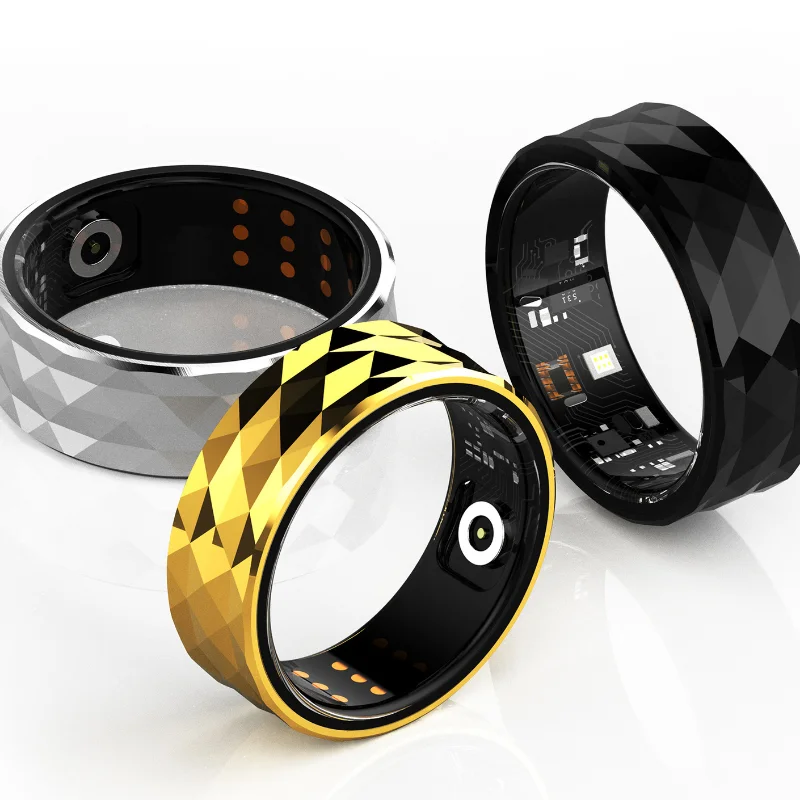 2024 New R12M Men Smart Ring Heart Rate Blood Oxygen Sleep Health Monitor Step Movement Women Bluetooth Ring with Charging Case
