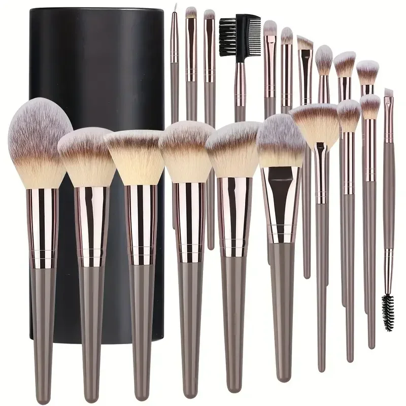 3-20Pcs Makeup Brushes Set Foundation Eyeshadow Blush Highlighter Soft Fluffy Concealer Kabuki