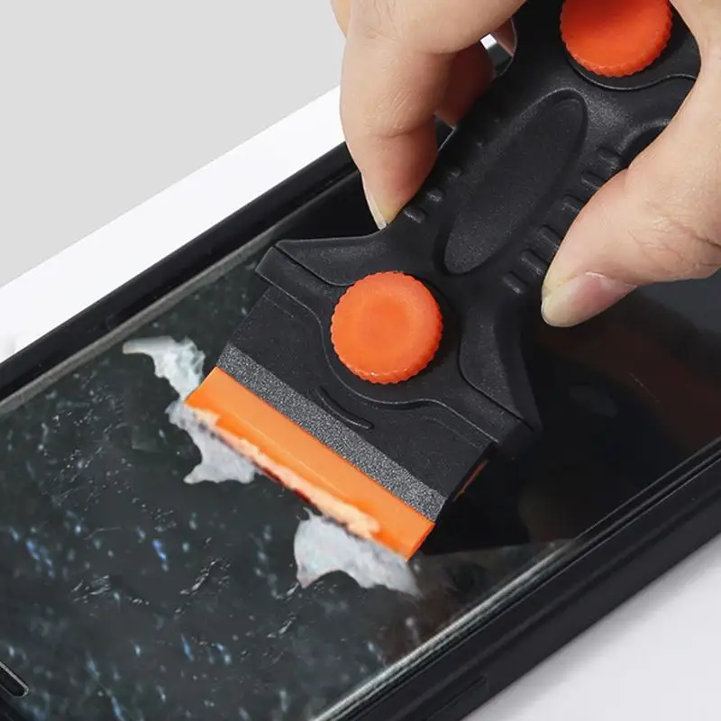 Paint Scraper For Glass Double Edge Cleaning Scraper Multi-Purpose Cleaning Scraper Tool For Window Sticker Decals Cooktop Paint